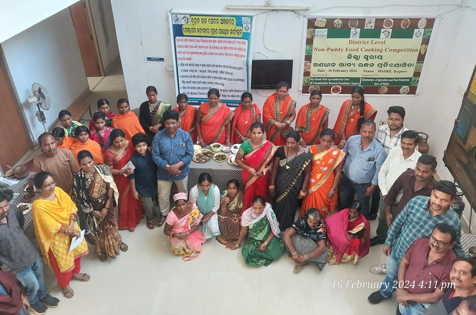 Women from SHGs win Non-Paddy Food Cooking Competition