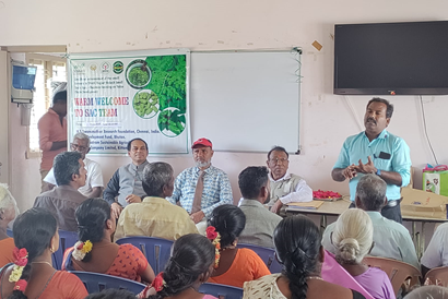 Team from SAARC Agriculture Centre interact with TamilNadu moringa farmers