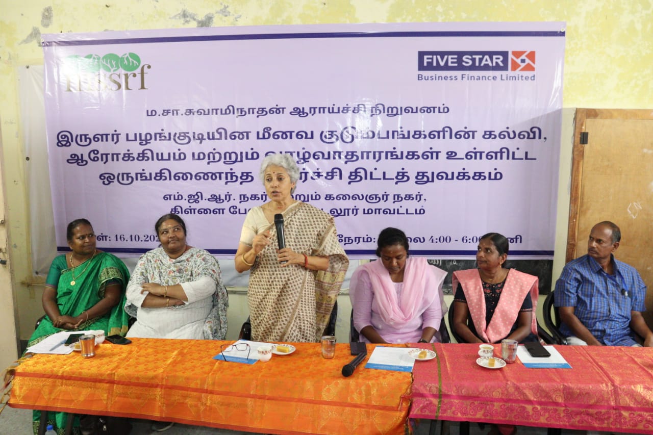MSSRF launches an Integrated Development Program for the upliftment of the Irular Community