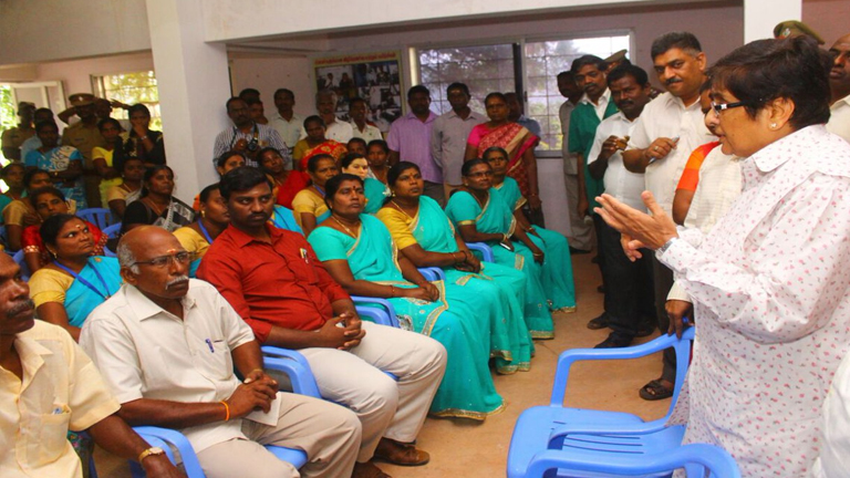 Puducherry Governor visits MSSRF Biovillage
