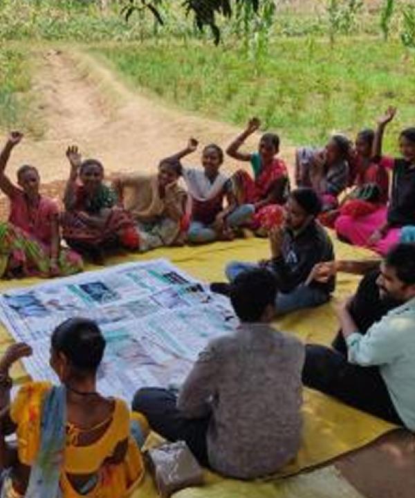Popularising the use of biofertilizers and biocontrol agents among finger millet farmers