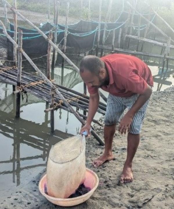 "Harvesting Hope: Samidurai's Journey in Seabass Cage Farming"
