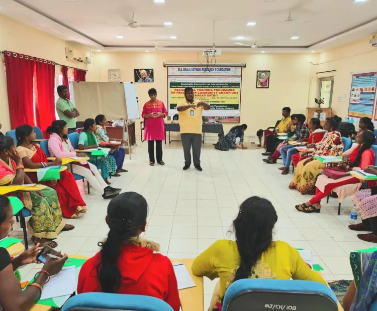 Residential Training of Community Champions (Gaggad Sathis) at BPTAbC Jeypore