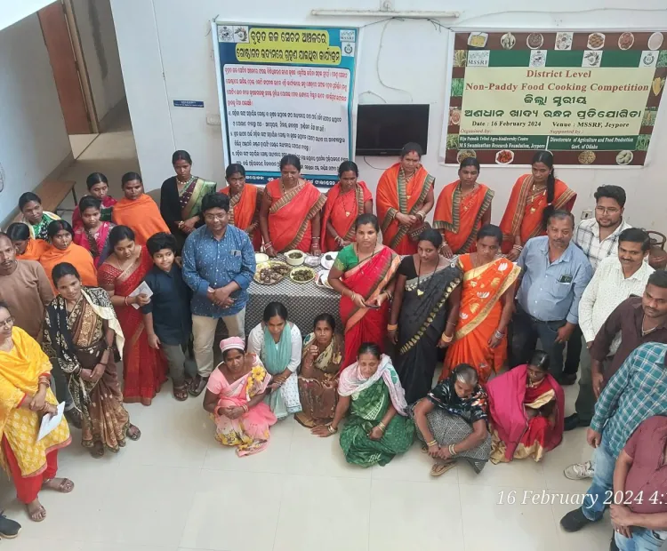 Women from SHGs win Non-Paddy Food Cooking Competition