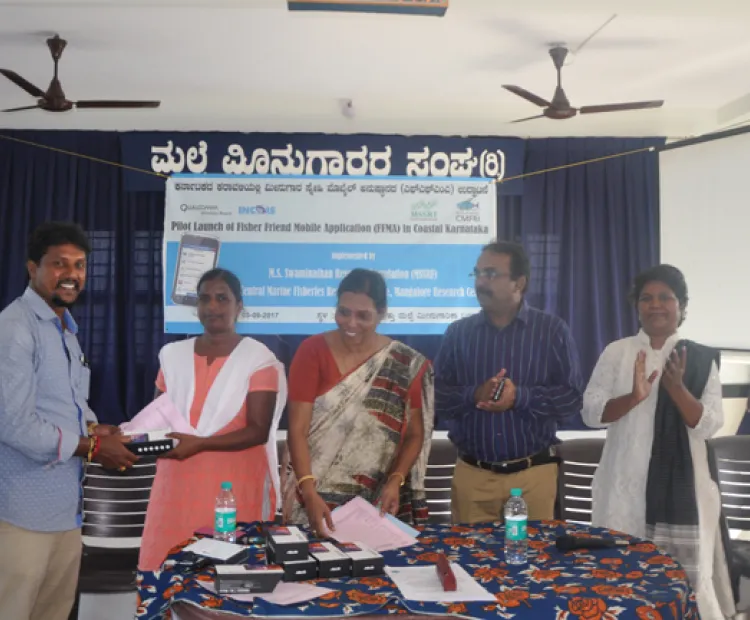 MSSRF’s Fisher Friend Mobile Application now in Karnataka