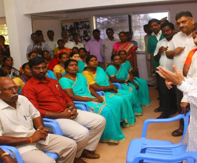 Puducherry Governor visits MSSRF Biovillage